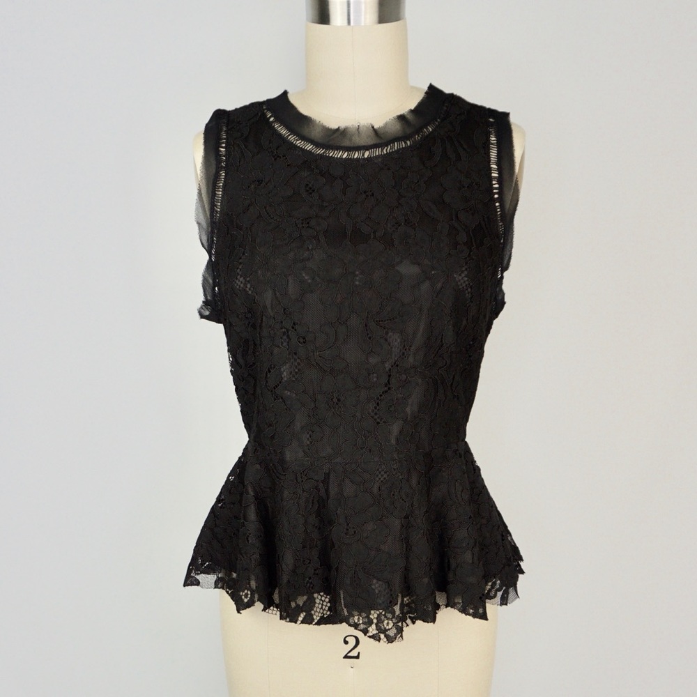 Pretty Lace Peplum Top